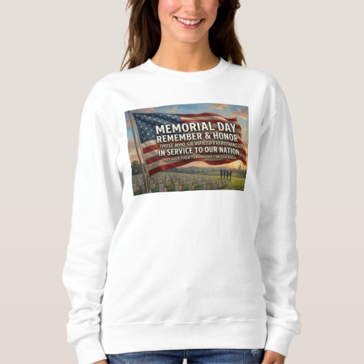 Sweatshirt Jour du Souvenir (Devant)