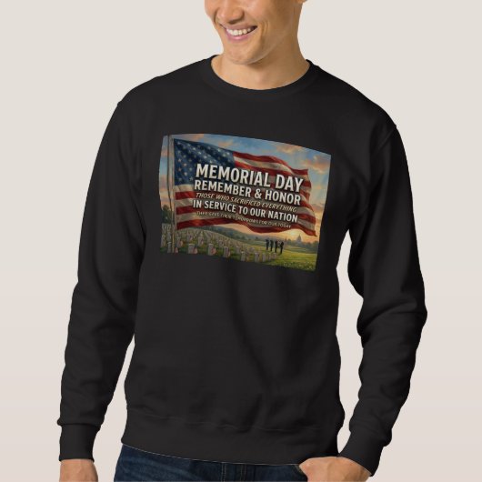 Sweatshirt Jour du Souvenir (Devant)