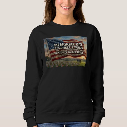 Sweatshirt Jour du Souvenir (Devant)