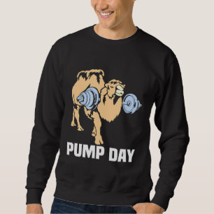 Sweatshirt Jour Hump Jour Camel Poids Lifting entraînement Gy