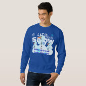Sweatshirt Jour laid de chandail de Noël de bonhommes de (Devant entier)
