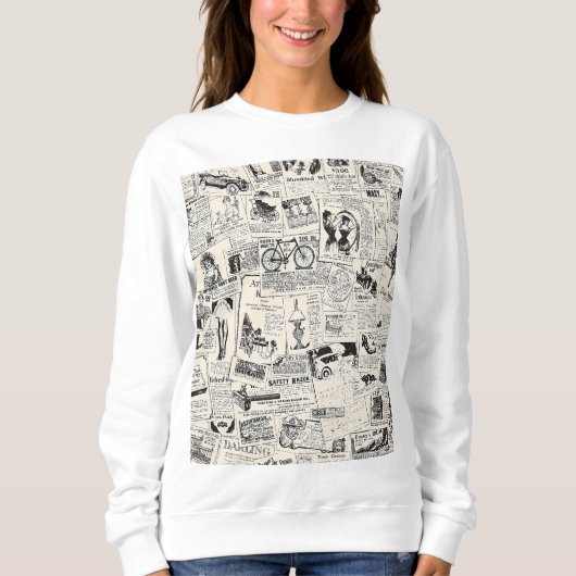 Sweatshirt Journal vintage (Devant)