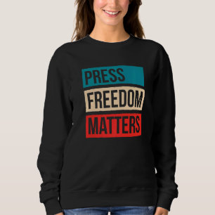 Sweatshirt Journaliste pour les droits de l'homme pour la lib