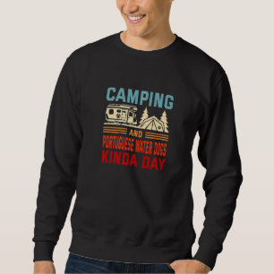 Sweatshirt Journée de camping et de chiens d'eau portugais