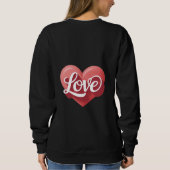 Sweatshirt journee de la saint-valentin design moderne de la (Dos)