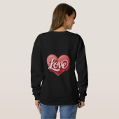 Sweatshirt journee de la saint-valentin design moderne de la (Dos entier)