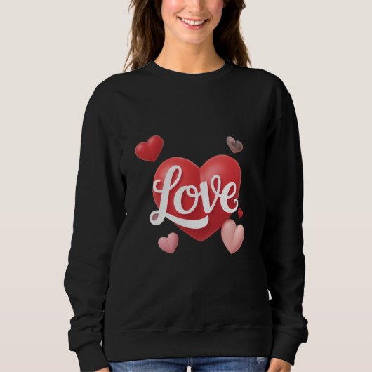 Sweatshirt journee de la saint-valentin design moderne de la (Devant)
