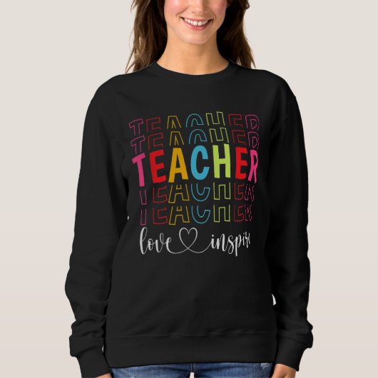 Sweatshirt Journée de l'enseignant Appréciation de l'enseigna (Devant)