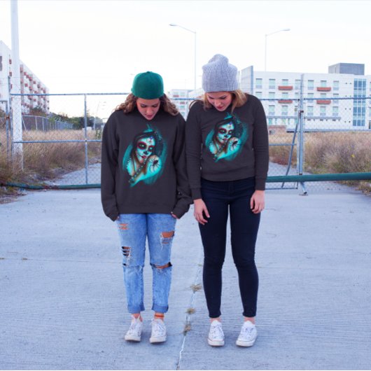 Sweatshirt Journée Dia de Los Muertos des femmes mortes