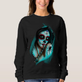 Sweatshirt Journée Dia de Los Muertos des femmes mortes (Devant)