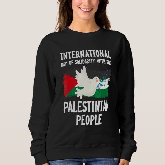 Sweatshirt Journée internationale de solidarité avec les Pale (Devant)
