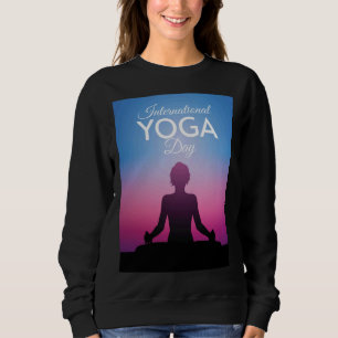 Sweatshirt Journée internationale du Yoga Premium Scoop