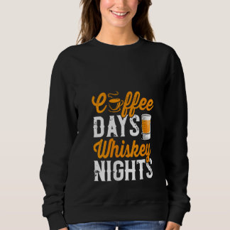 Sweatshirt Journées du café pour femmes Whisky Drôle de buveu
