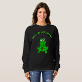 Sweatshirt Jours De Grenouille D'Été Top Eau Frog Basse Pêche (Devant entier)