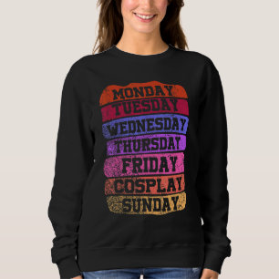 Sweatshirt Jours de semaine Travail Lundi Mercredi Vendredi S