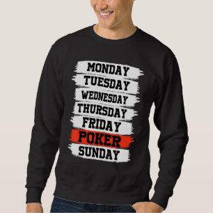 Sweatshirt Jours de semaine Travail Lundi Mercredi Vendredi S