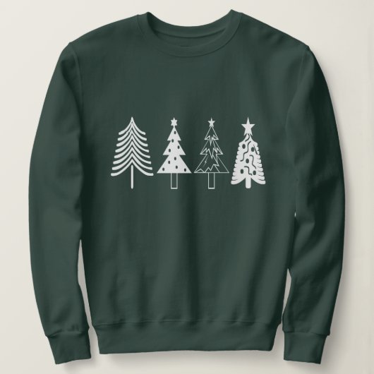 Sweatshirt Jours fériés de Noël, la sueur des sapins de Noël (Design devant)