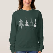 Sweatshirt Jours fériés de Noël, la sueur des sapins de Noël (Devant)