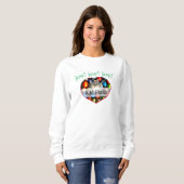 Sweatshirt JOY ! Coeur photo pour animal de compagnie chat (Devant entier)