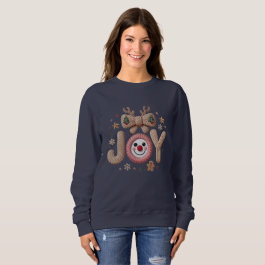 Sweatshirt Joy Knitted Holiday (Devant entier)
