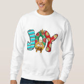 Sweatshirt Joy Manger Scène Paix Amour Miracle Baby Jesus Chr (Devant)