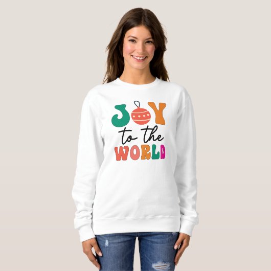 Sweatshirt Joy to The World - Christmas Design-50835 (Devant entier)