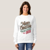 Sweatshirt Joyeuse bière de Noël (Devant entier)