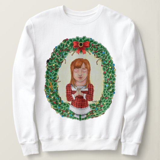 Sweatshirt Joyeuse chemise de Noël (Design devant)