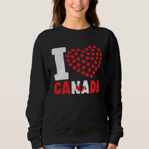 Sweatshirt Joyeuse Fête du Canada Canadien Drapeau du Canada