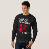 Sweatshirt Joyeuse fête du Canada N'Ayez Pas Peur Que Le Cana (Devant entier)