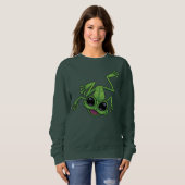 Sweatshirt Joyeuse grenouille verte (Devant entier)