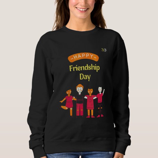Sweatshirt Joyeuse Journée d'amitié (Devant)
