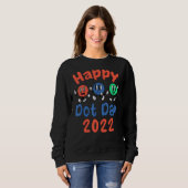 Sweatshirt Joyeuse Journée internationale du point 2022 Polka (Devant entier)
