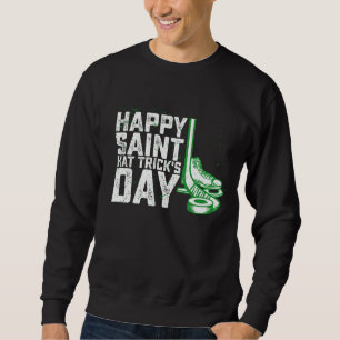 Sweatshirt Joyeuse Saint Hat Trick Day de hockey sur glace St