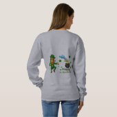 Sweatshirt Joyeuse Saint-Patrick Leprechaun Arc-en-ciel (Dos entier)