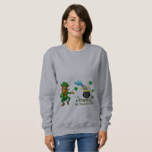 Sweatshirt Joyeuse Saint-Patrick Leprechaun Arc-en-ciel (Devant entier)