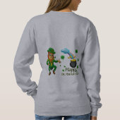 Sweatshirt Joyeuse Saint-Patrick Leprechaun Arc-en-ciel (Dos)