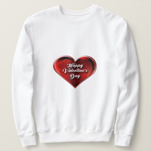 Sweatshirt Joyeuse Saint-Valentin (Design devant)