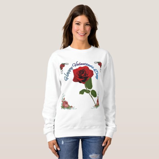 Sweatshirt Joyeuse Saint-Valentin (Devant entier)