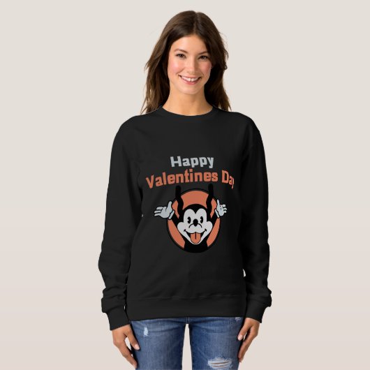 Sweatshirt Joyeuse Saint Valentin| Micky souris (Devant entier)