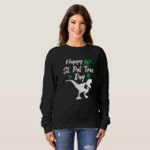 Sweatshirt Joyeuse St Pat Trex Fête Dinosaure St Patrick (Devant entier)
