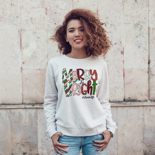 Sweatshirt Joyeuse vie de Noël brillante