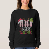 Sweatshirt Joyeuses Dancemas Noël Ballet Chaussures Danse (Devant)