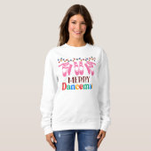 Sweatshirt Joyeuses danses Lumière de Noël (Devant entier)