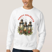 Sweatshirt Joyeuses Fêtes Lanterne d'Hiver (Devant)