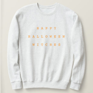 Sweatshirt Joyeuses sorcières d'Halloween Funny Chic Blanc &