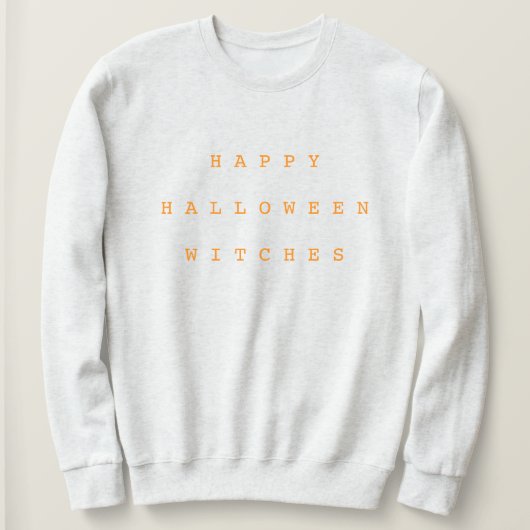 Sweatshirt Joyeuses sorcières d'Halloween Funny Chic Blanc &  (Design devant)