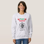 Sweatshirt Joyeuses vacances Marque promotionnelle cadeau de (Devant entier)