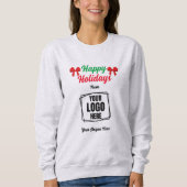 Sweatshirt Joyeuses vacances Marque promotionnelle cadeau de (Devant)