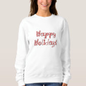 Sweatshirt Joyeuses vacances Texte décoré (Devant)
